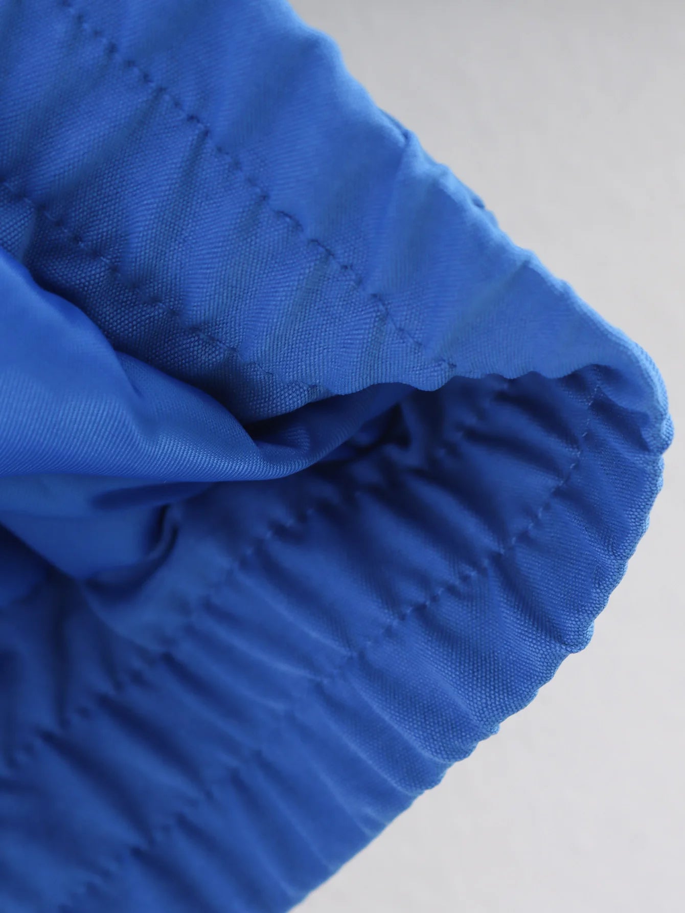 Quilted Floral Embroidery Bomber