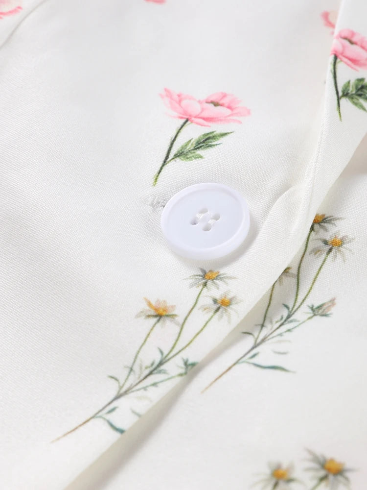 One Button Flower Blazers