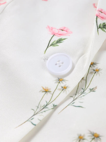 One Button Flower Blazers