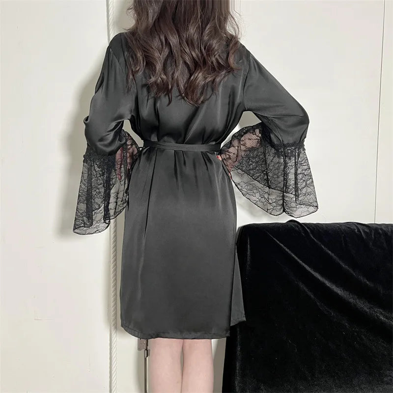 Sexy Embroidery Sleepwear