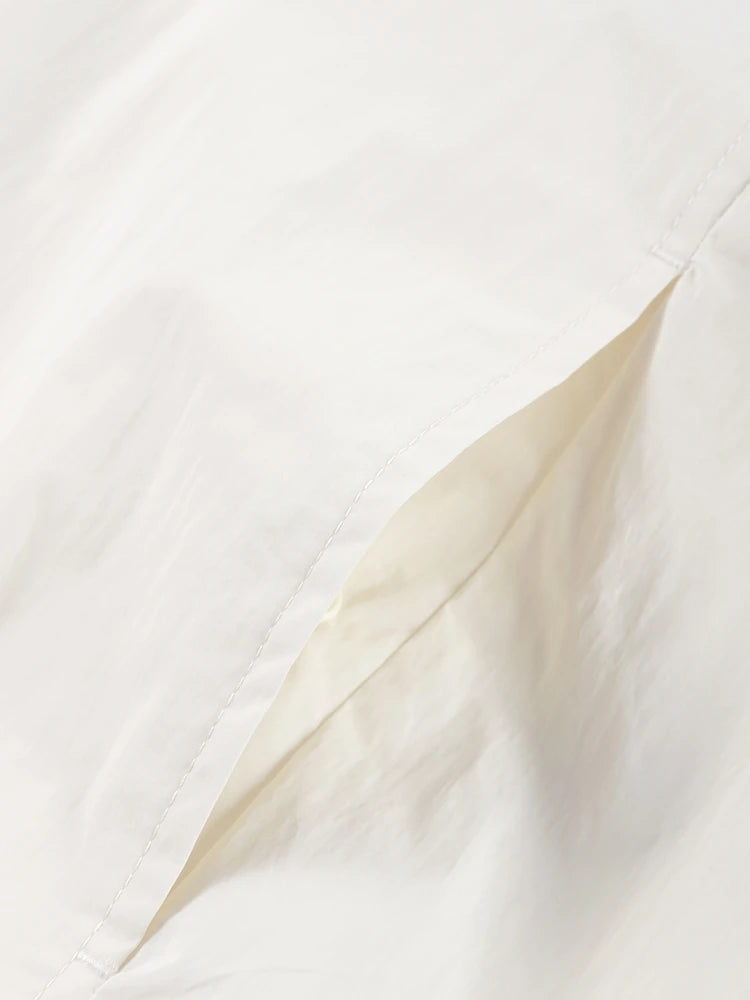 Stand Collar Drawstring Jacket