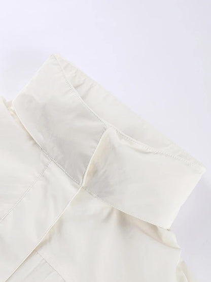 Stand Collar Drawstring Jacket