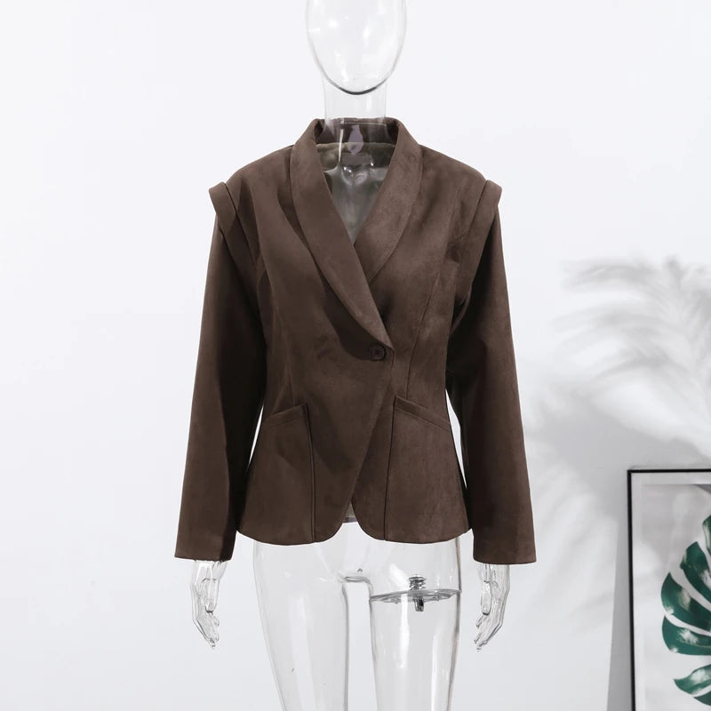 Vintage Solid Blazer