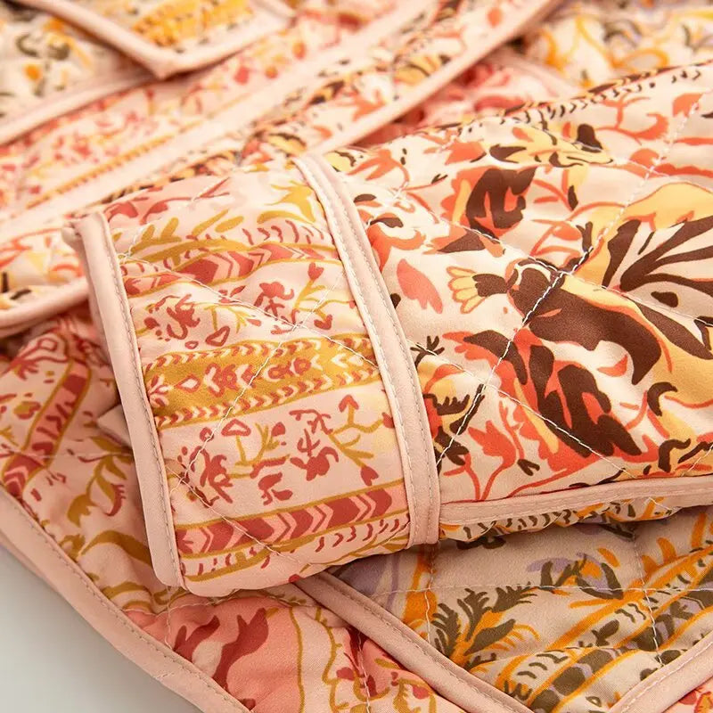 Floral Print Casual Bomber