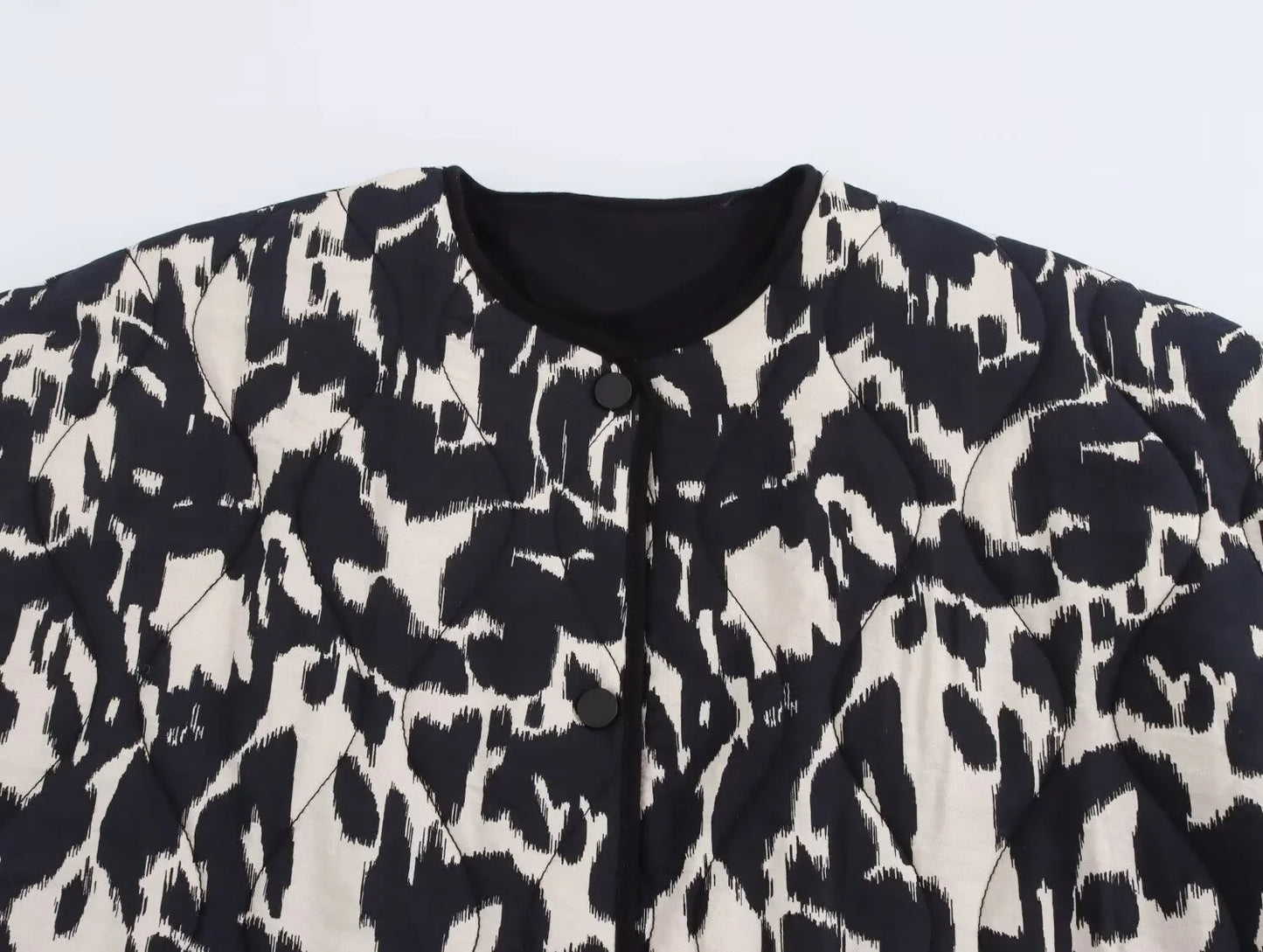 Zebra Printed Long Sleeve Bomber