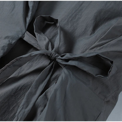 Gray Cotton Kimono Style Jacket