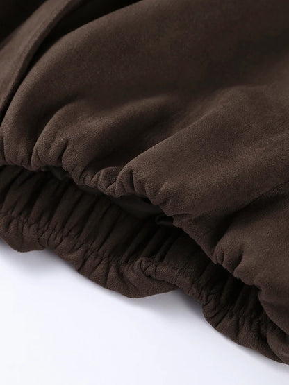 Pocket Ruched Bomber Jacket