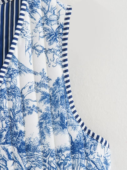 Sleeveless Retro Vintage