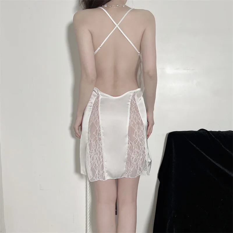 Sexy Embroidery Sleepwear