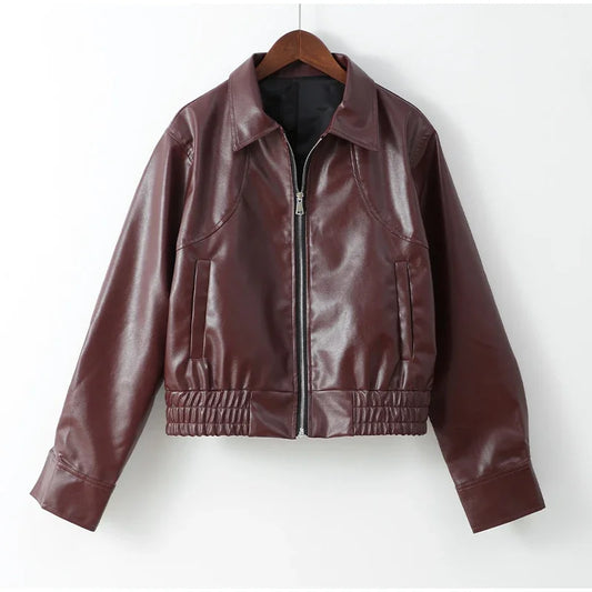 Burgundy Leather Jacket