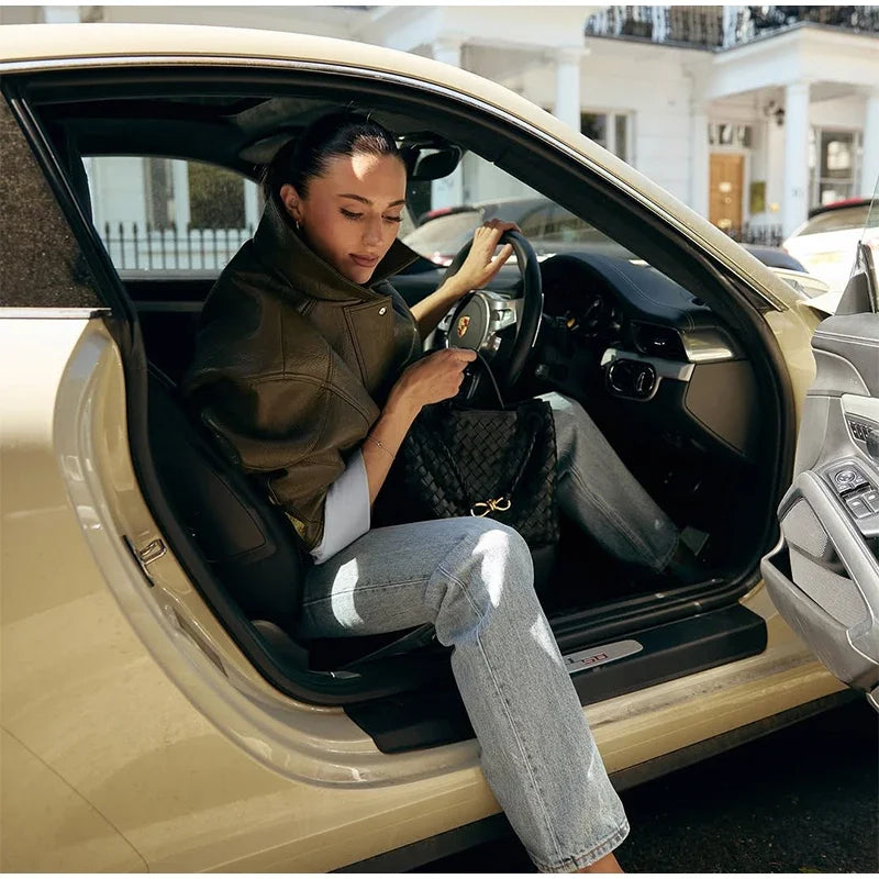 Army Green Leather Jacket