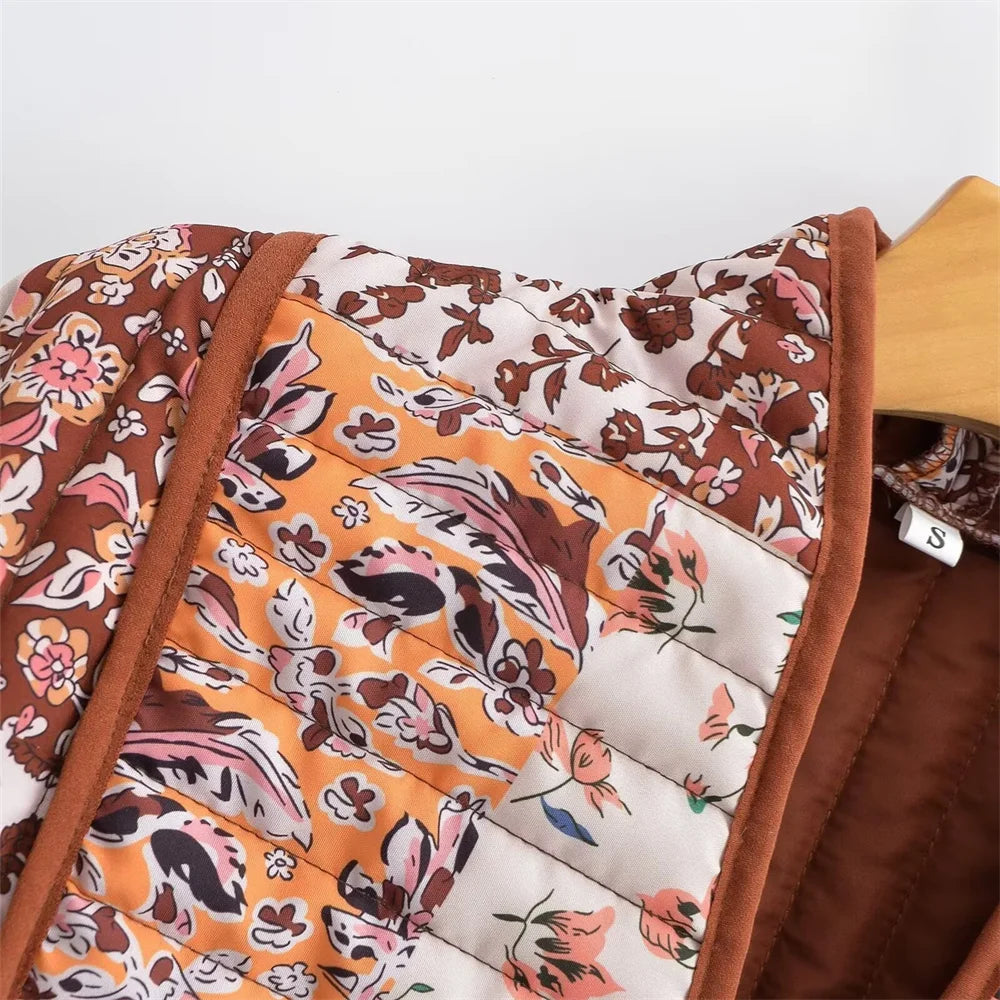 Autumn-Style Printed Bomber