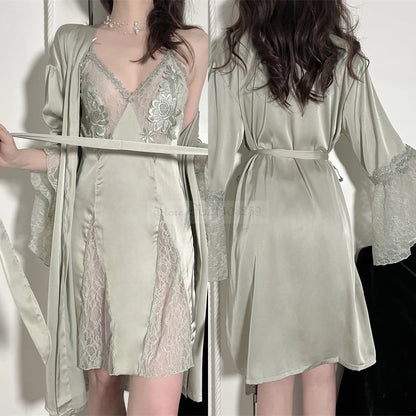 Sexy Embroidery Sleepwear