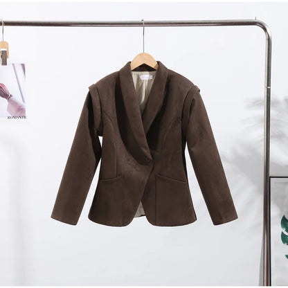 Vintage Solid Blazer