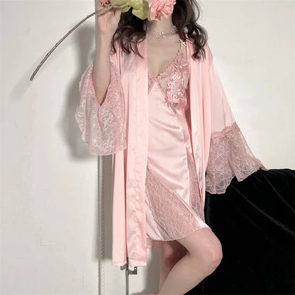 Sexy Embroidery Sleepwear