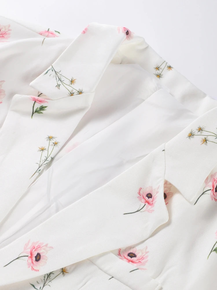 One Button Flower Blazers