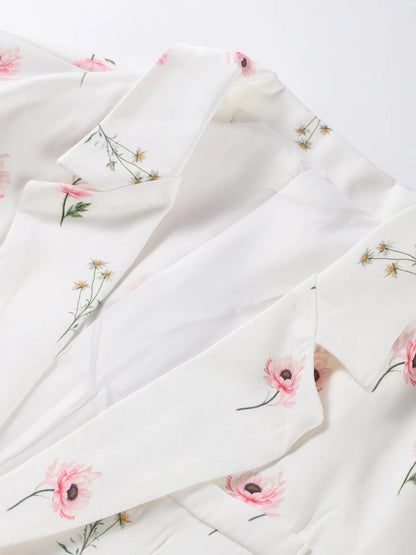 One Button Flower Blazers