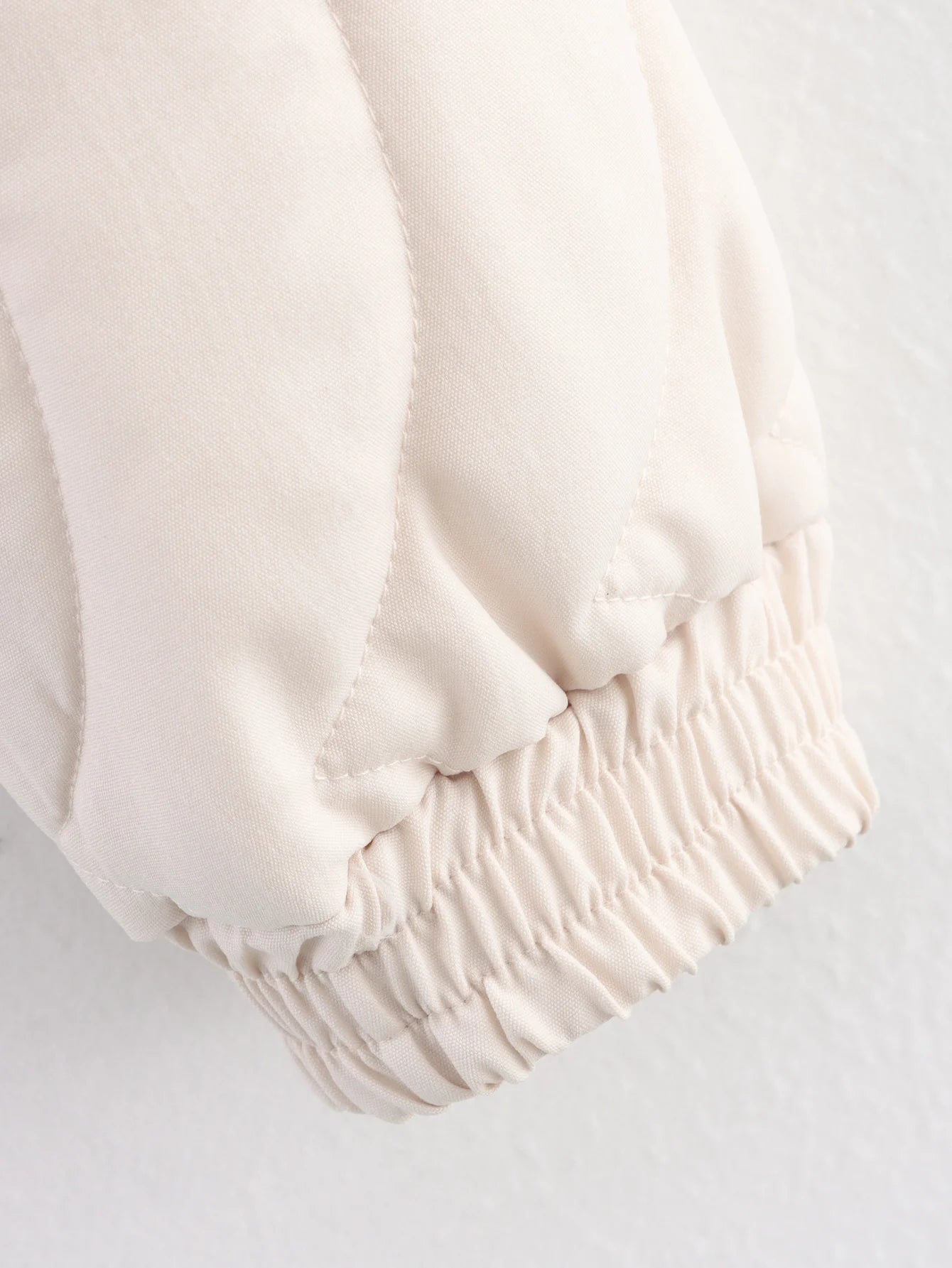 Quilted Floral Embroidery Bomber