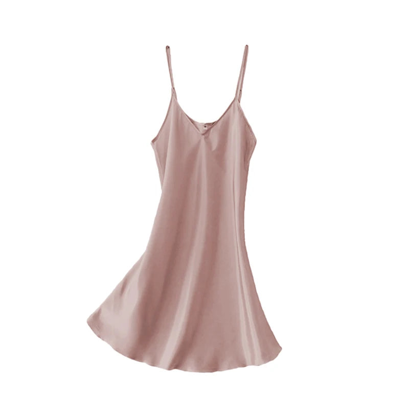 Sleeveless Nighties V-neck