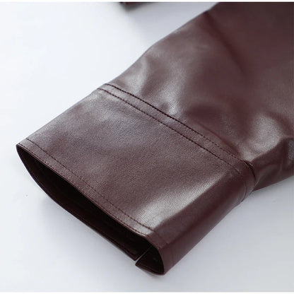 Burgundy Leather Jacket