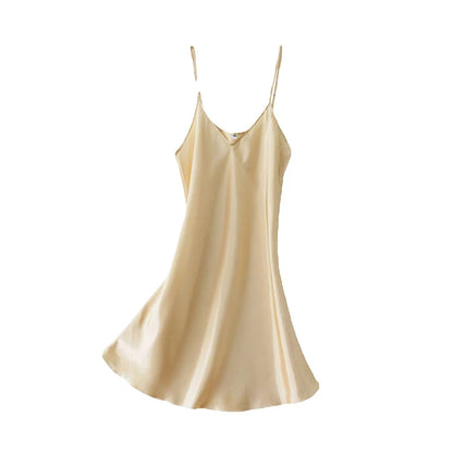 Sleeveless Nighties V-neck