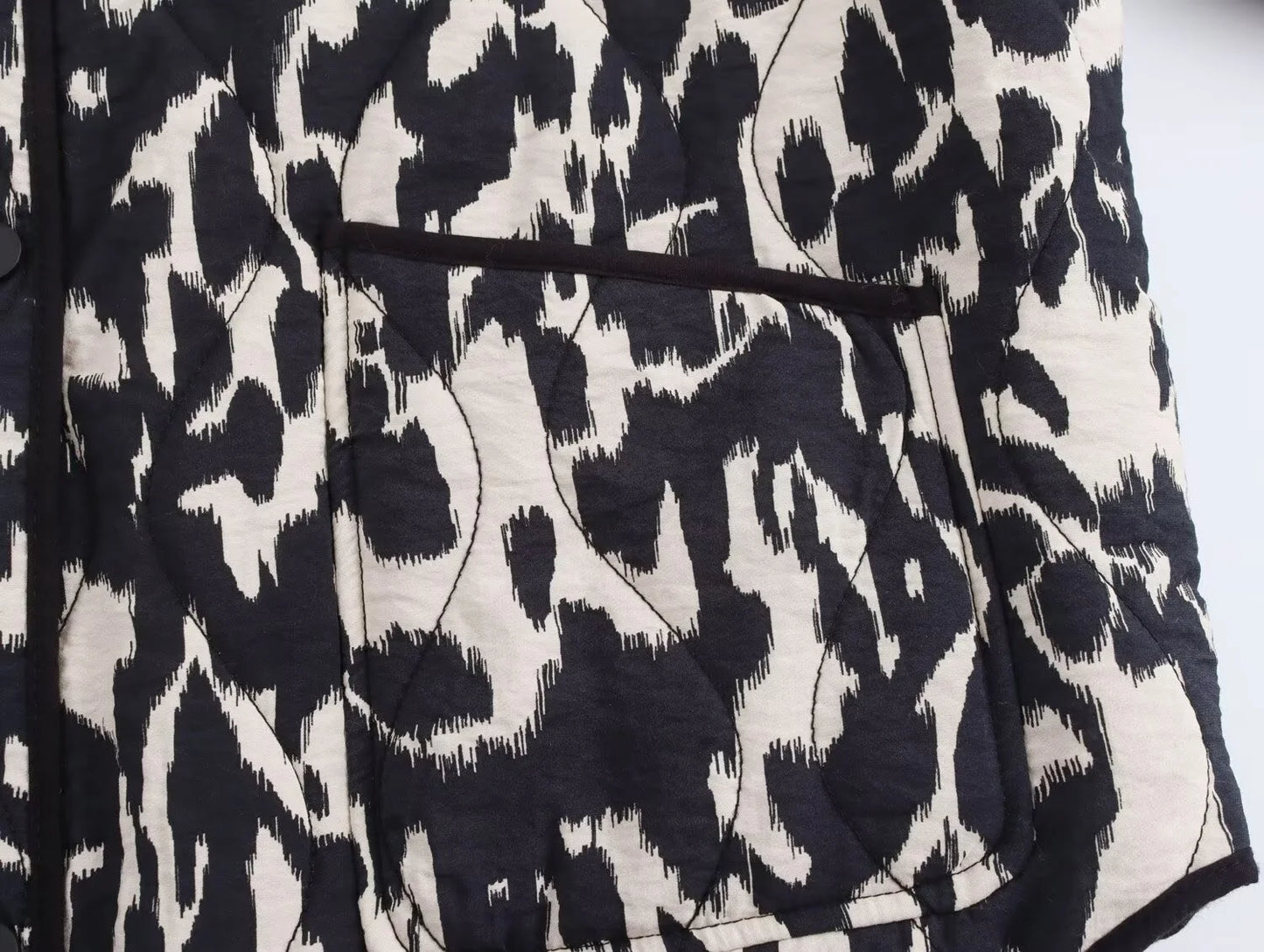 Zebra Printed Long Sleeve Bomber