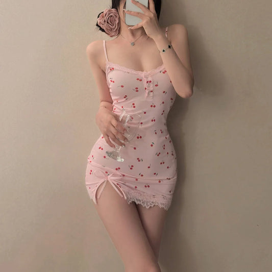 Pink Cherry Dress Pyjama