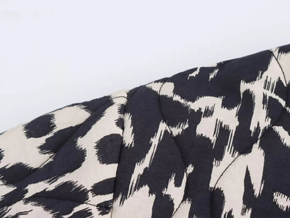 Zebra Printed Long Sleeve Bomber