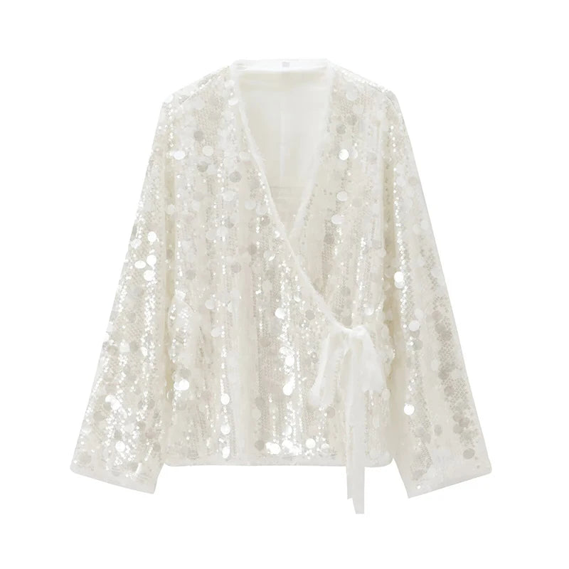 Autumn Sequin Kimono Jacket