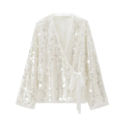 Autumn Sequin Kimono Jacket