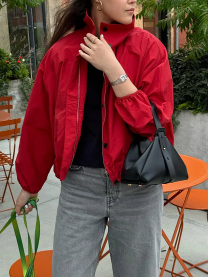 Red Bomber Jacket
