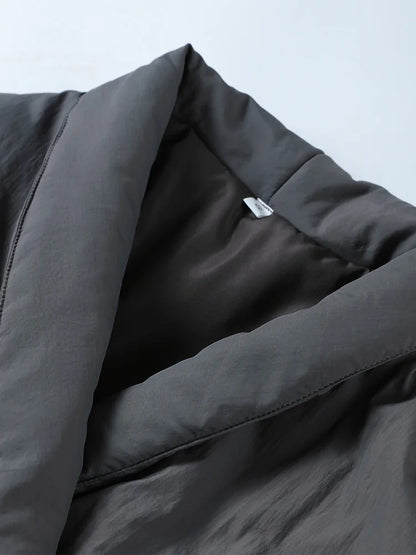 Gray Cotton Kimono Style Jacket