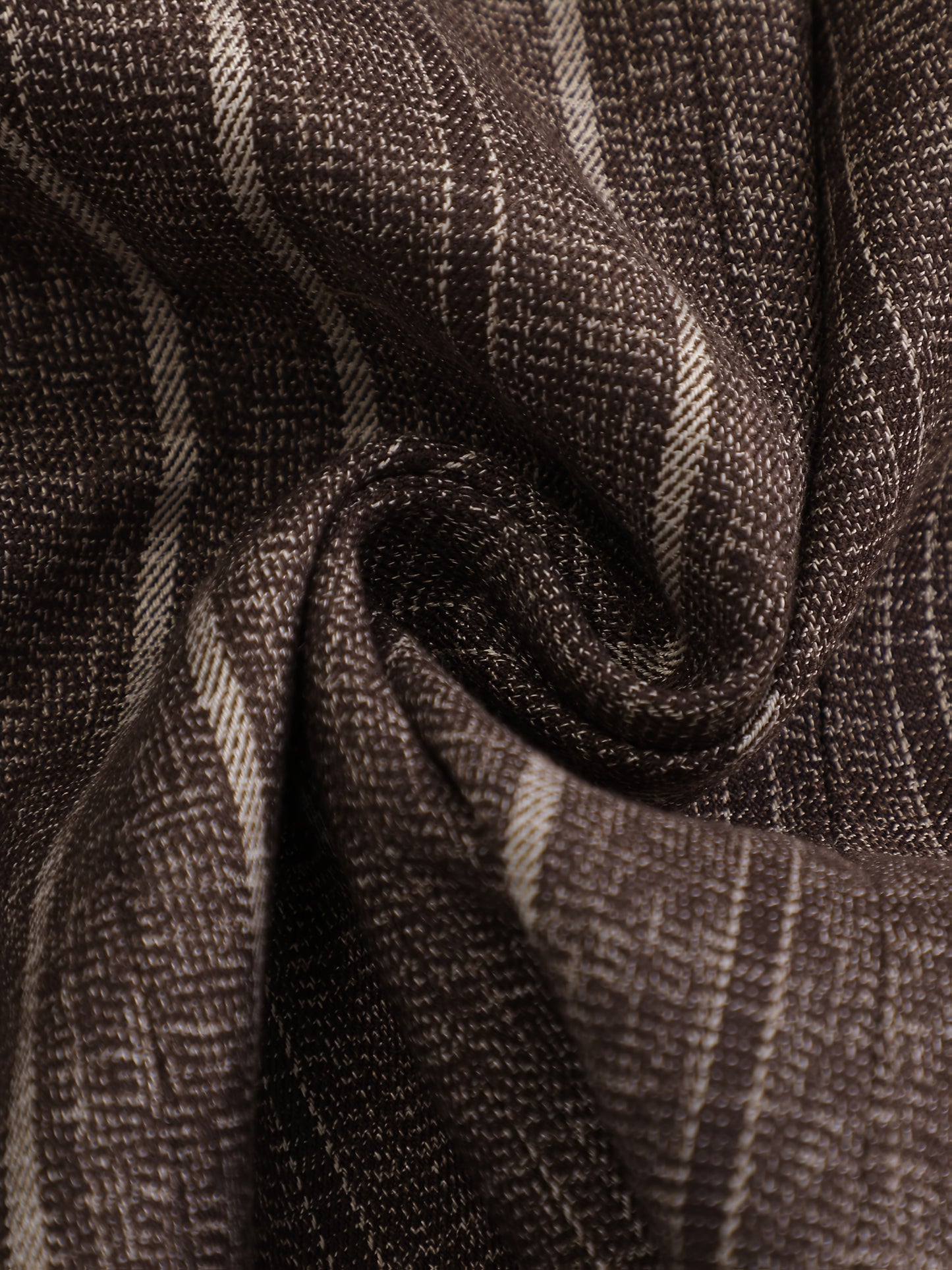 Blue & Brown Striped Suit