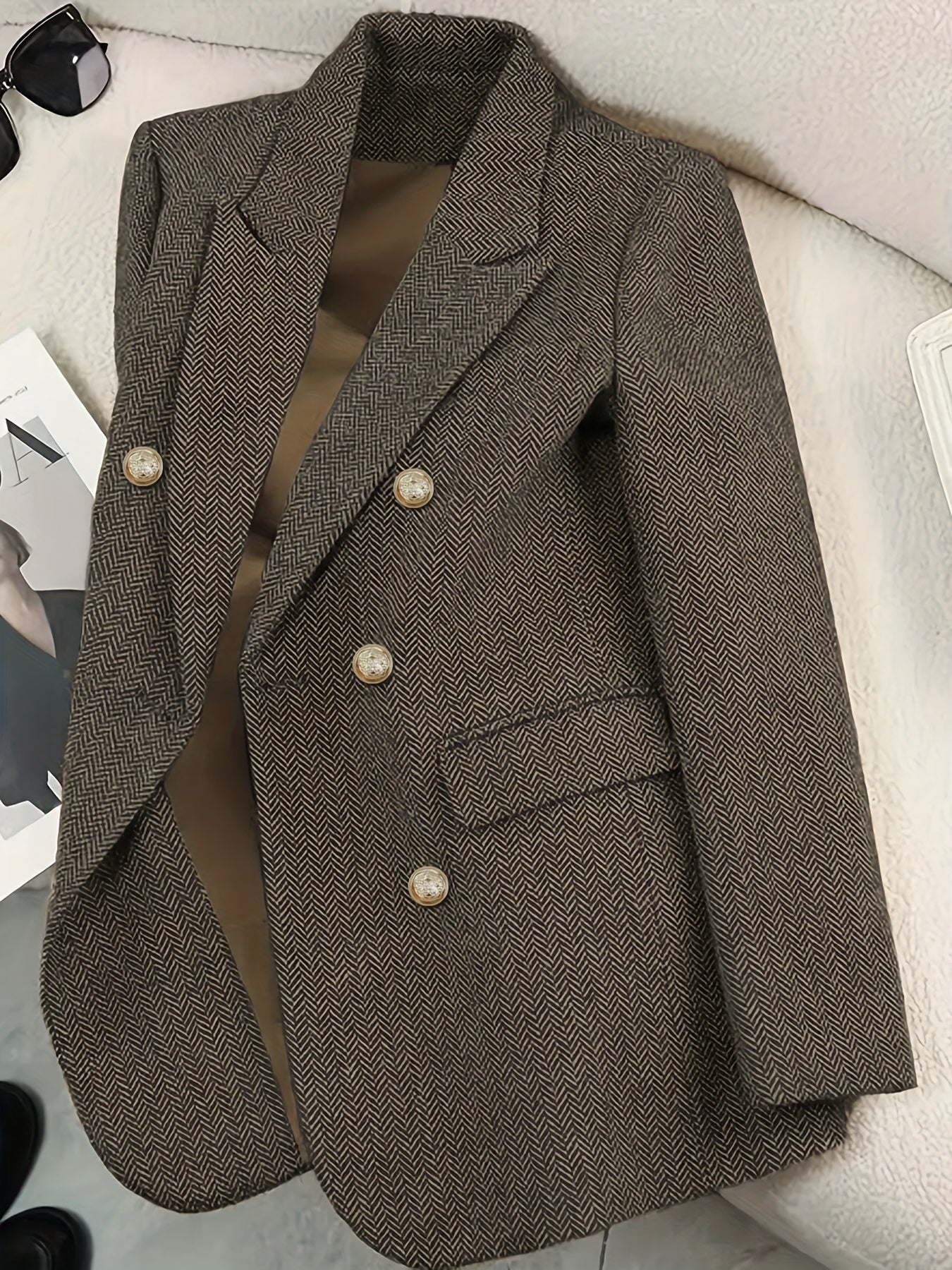Vintage Olive Brown Blazer
