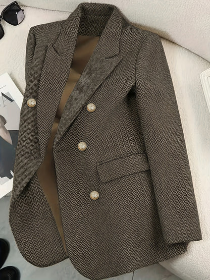 Vintage Olive Brown Blazer